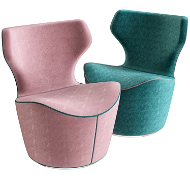 Elegant Papilio Armchair 3D model image 1 