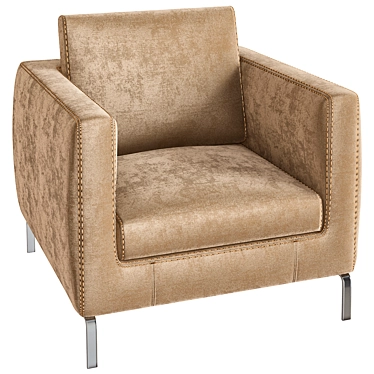 Ray CITTERIO Fabric Armchair 3D model image 1 