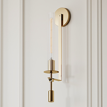 Elegant Fontanelle Single Sconce 3D model image 1 