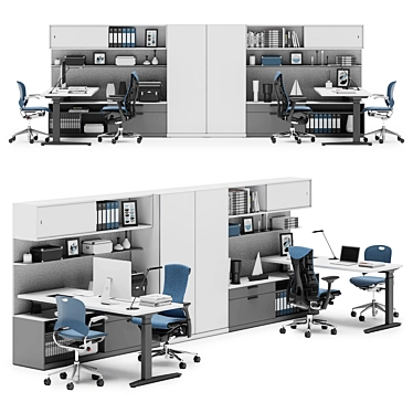 Modernize Your Workspace with Herman Miller Canvas 3D model image 1 