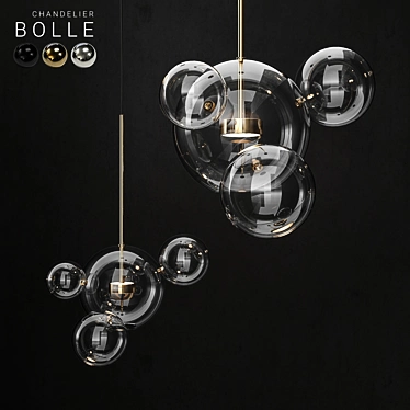 Bolle Chandelier: Versatile Elegance for Modern Interiors 3D model image 1 