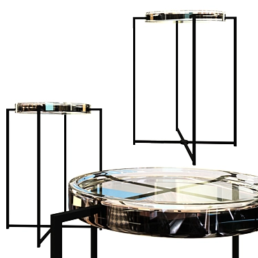 Minimalist Oak Side Table 3D model image 1 