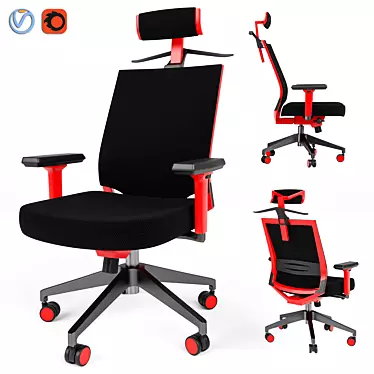 Alpha Ergonomic Office Chair 3D model image 1 