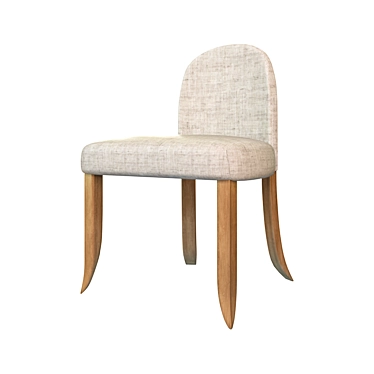 Sculpted Elegance: Wendell Castle Dining Chair 3D model image 1 