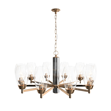 Elegia Hanging Chandelier - Elegant Lighting Solution 3D model image 1 