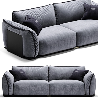 Gianfranco Ferre Home Clapton Sofa: Opulent Elegance for Your Living Space 3D model image 1 