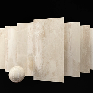 Verona Beige Marble Slab 3D model image 1 