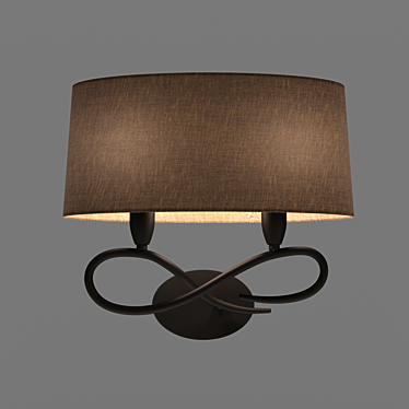 OM Lua Wall Lamp: Elegant and Energy-saving 3D model image 1 