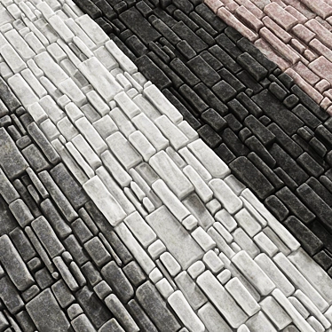 Smooth Paving Brick - Unwrap UVW, 4096x4096 Texture 3D model image 1 