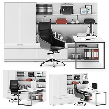 Canvas Private Office by Herman Miller 3D model image 1 