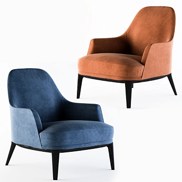 Elegance Defined: Poliform Jane Armchair 3D model image 1 