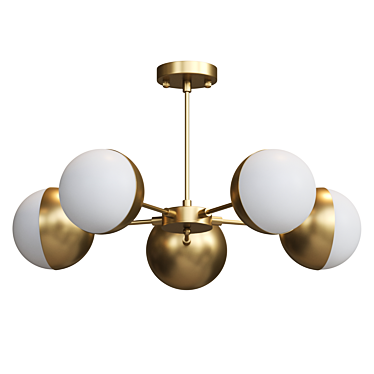 Modern Ball-shaped Pendant Lamp 3D model image 1 