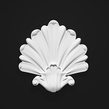 3D Ornamental Decor: 52x50x10cm 3D model image 1 