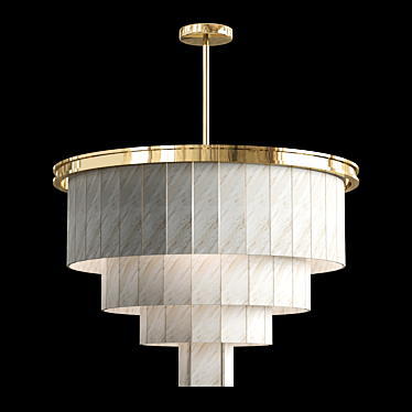 Elegant Derby Chandelier 3D model image 1 