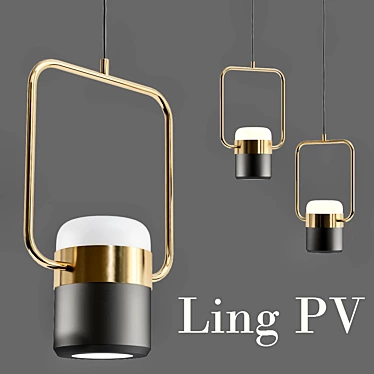 SeedDesign Ling_PV: Modern Millimeter Precision Pendant Light 3D model image 1 