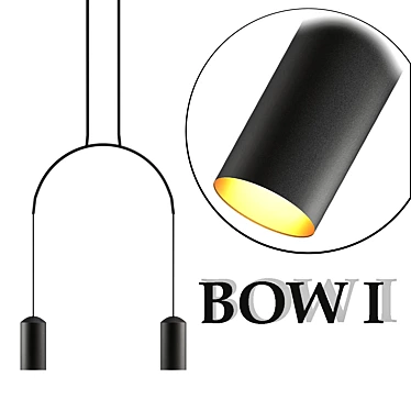 Sleek Modern Bow-I Sculpture 3D model image 1 
