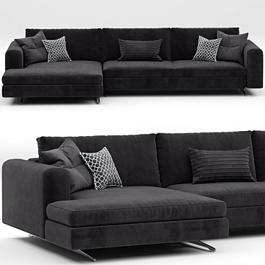 Sleek Arflex Lee Sofa 3D model image 1 