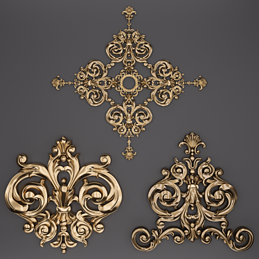 Elegant Trim Ornaments for 3D 3D model image 1 