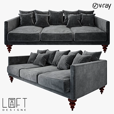 Elevate Your Space with the Sofa LoftDesigne 4213 3D model image 1 