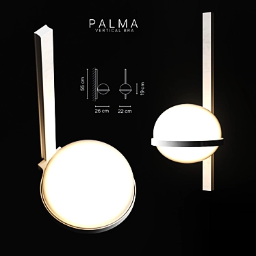 Title: Modern Wall Light: Vibia Palma 3710 3D model image 1 