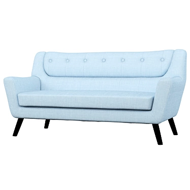 Stylish Odin 3 Seater Sofa 3D model image 1 