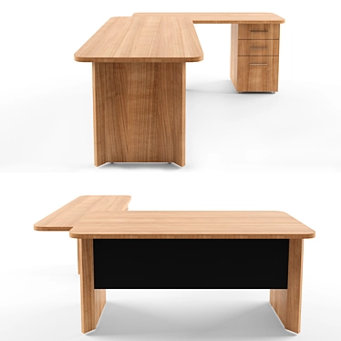Doxa Work Table: Efficient and Stylish 3D model image 1 