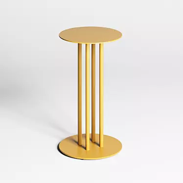 Super Circle 4: Modern Table Base 3D model image 1 