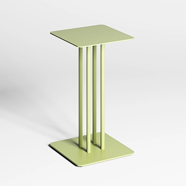 Modern Square Table Base 3D model image 1 