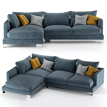 Luxury Comfort - Lexus Lux Sofa 3D model image 1 