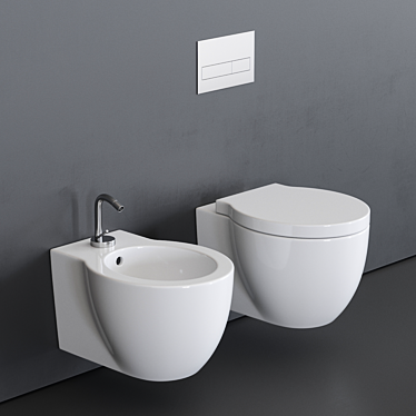 Cielo Easy Evo Wall-Hung WC 3D model image 1 