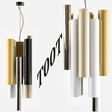 Modern Toot Pendant Light 3D model image 1 