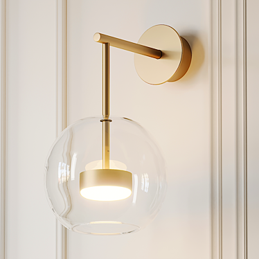 Elegant Soffio Sconce by Giopato Coombes 3D model image 1 