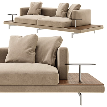 Modern Dock Sofa: B&B Italia 3D model image 1 