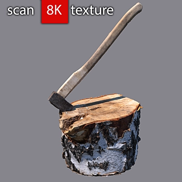 Detailed Stump 3D Model with 8K Texture 3D model image 1 
