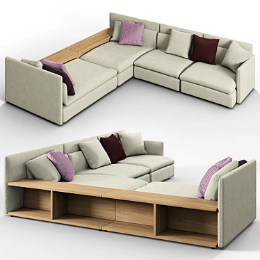 Frigerio DOMINIO: Stylish Corner Sofa with 3D Mapping 3D model image 1 