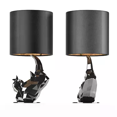 Sleek Rhino Desk Lamp 3D model image 1 