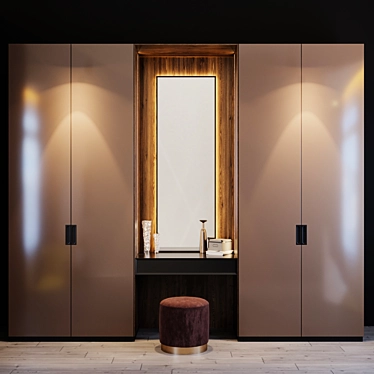 Modern Furniture Unit 3D model image 1 