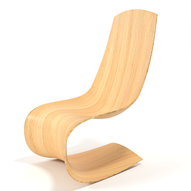 ErgoCurve Organic Chair 3D model image 1 