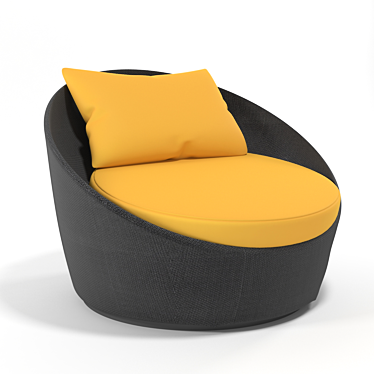 3D Swivel Chair: 90x80x92 h cm 3D model image 1 