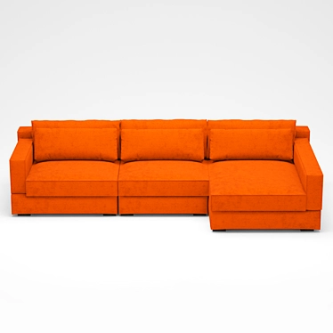 Milano Mebel-7ja Sofa: Modern Design 3D model image 1 
