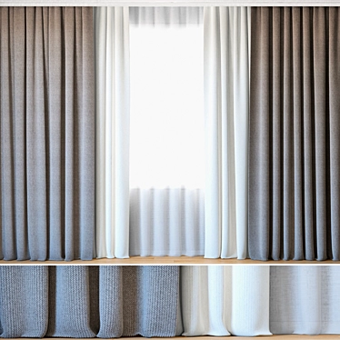 Elegant Backhausen Treccia Curtains 3D model image 1 
