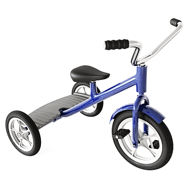 Kids Three-Wheel Bicycle 3D model image 1 