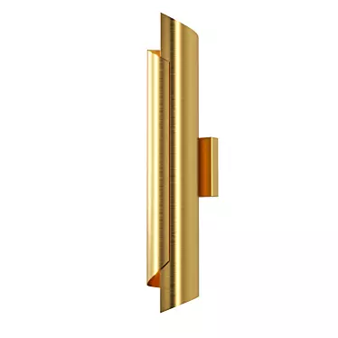 Elegant Brass Sconce at Pikartlights! 3D model image 1 