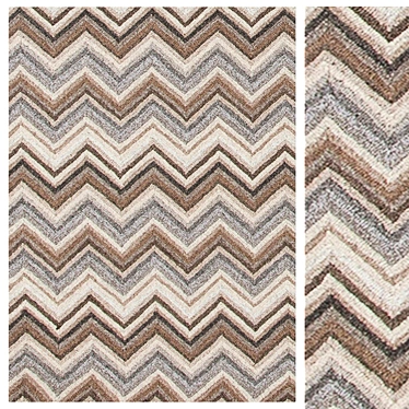 Zig Zag Wool Rug: Statement Size 3D model image 1 