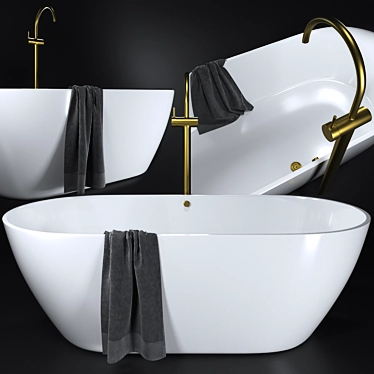 Estet Miami Bath with Scala Basin Mixer 3D model image 1 