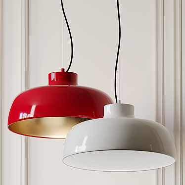 Sleek and Modern: M68 Pendant Light 3D model image 1 
