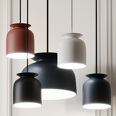 Elegant Ronde Pendant Light 3D model image 1 