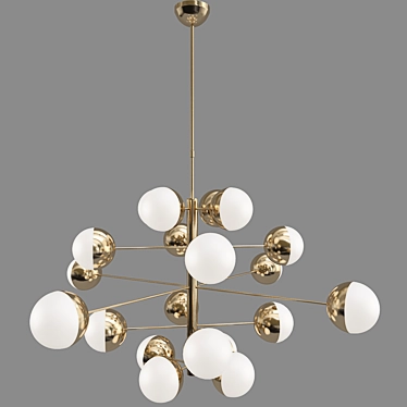 Modern_Globe_Cluster_Chandelier 3D model image 1 