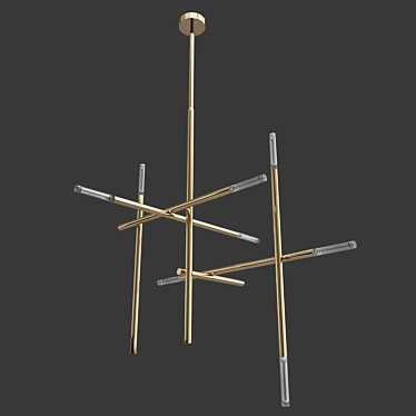 Modern Kryss Chandelier 3D model image 1 