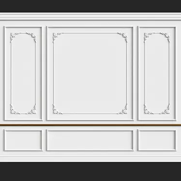 Elegant Wall Moulding for Stunning Interiors 3D model image 1 